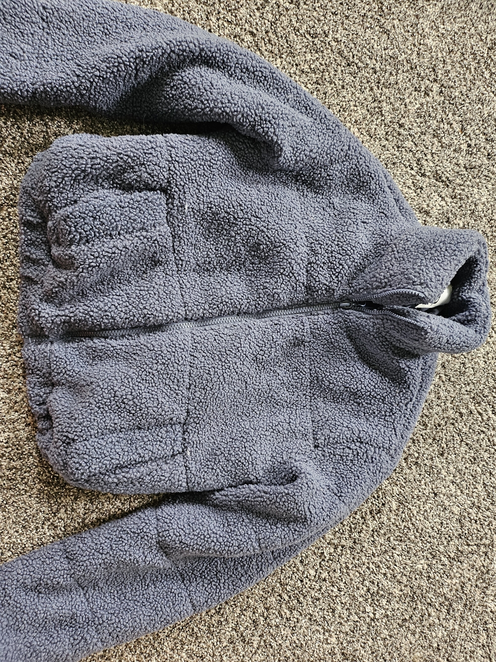 RSQ Sherpa Full-Zip Jacket - Slate Blue